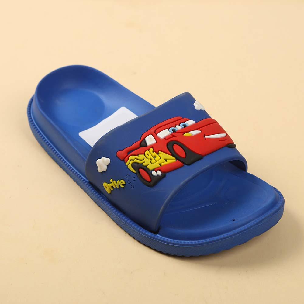 Character Casual Slippers For Boys - Blue (728-1-D)